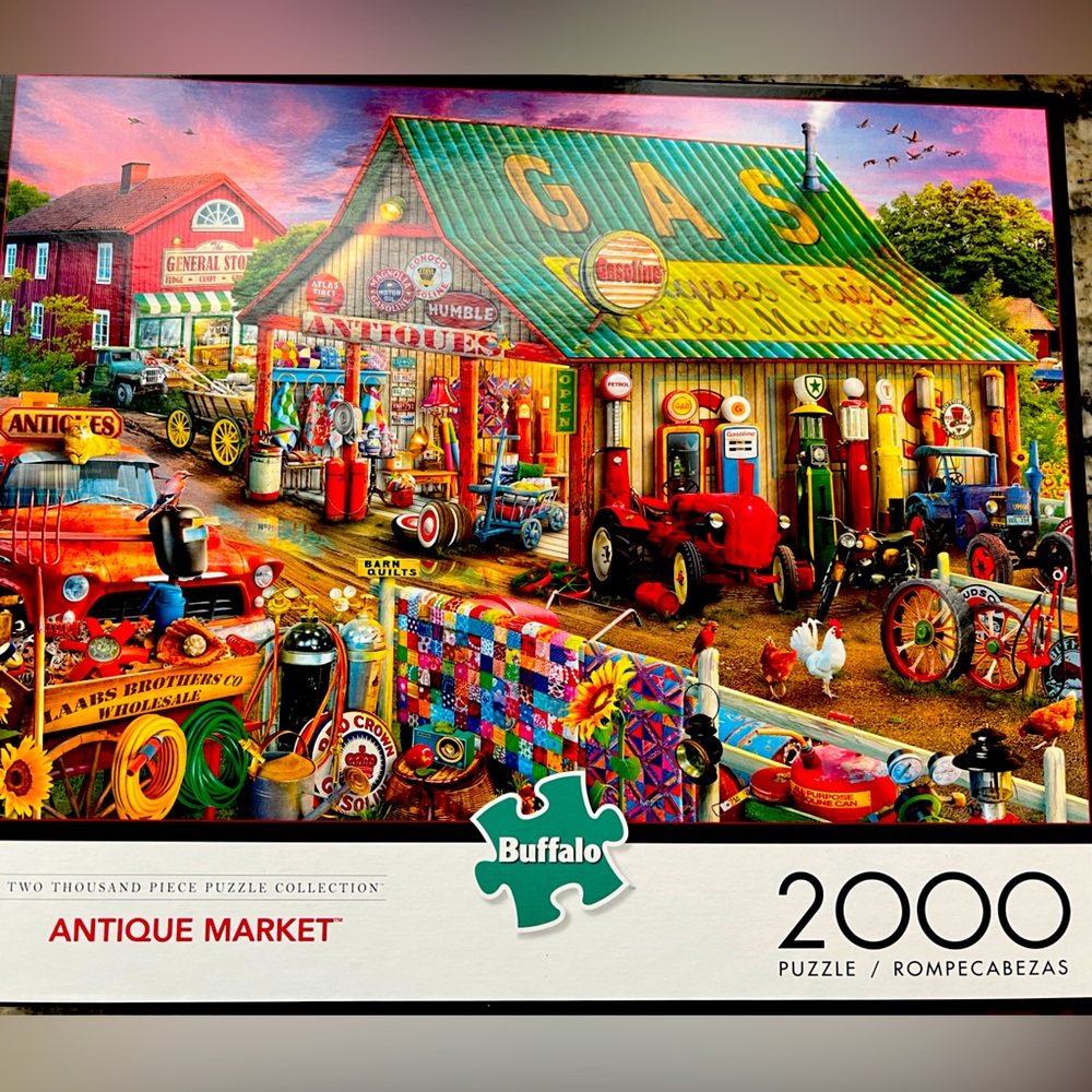Buffalo Games “Antique Market” 2000 piece puzzle